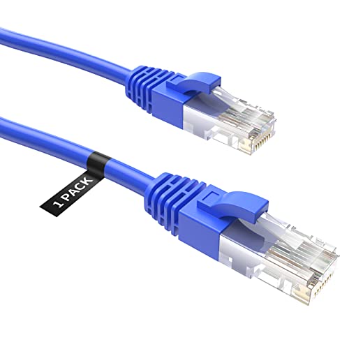 Book Cover CableCreation 100 Feet CAT 5e Ethernet Patch Cable, RJ45 Computer Network Cord, Cat5/Cat5e/Cat6 LAN Cable UTP 24AWG+100% Copper Wire for PC, Mac, Laptop, PS3, PS4, Xbox, 30.5m, Blue