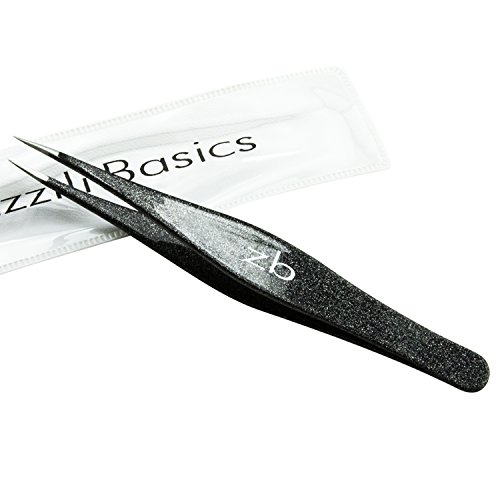 Book Cover Precision Tweezers by Zizzili Basics - Surgical Grade Stainless Steel - Pointed Tip for Splinter & Ingrown Hair Removal