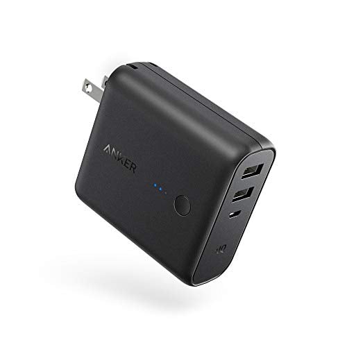 Book Cover Anker PowerCore Fusion 5000, Portable Charger 5000mAh 2-in-1 with Dual USB Wall Charger, Foldable AC Plug and PowerIQ, Battery Pack for iPhone, iPad, Android, Samsung Galaxy, and More