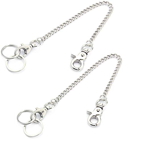 Book Cover WisdomproÂ® 2 Pack Pocket Keychain with Lobster Clasp and 2 Keyrings