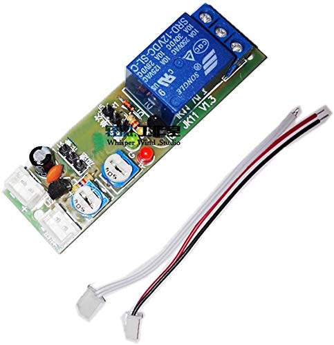 Book Cover Qianson DC 5V 12V 24V Infinite Cycle Delay Timing Timer Relay ON Off Switch Loop Module (DC 12V (1s~15min))