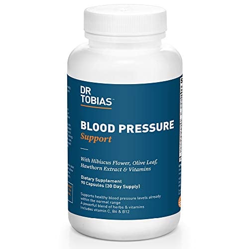 Book Cover Dr. Tobias Blood Pressure Support Supplement, Herbal Blend, 90 Capsules