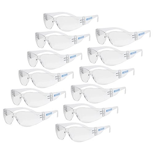Book Cover JORESTECH Eyewear Protective Safety Glasses, Polycarbonate Impact Resistant Lens Pack of 12 (Clear)