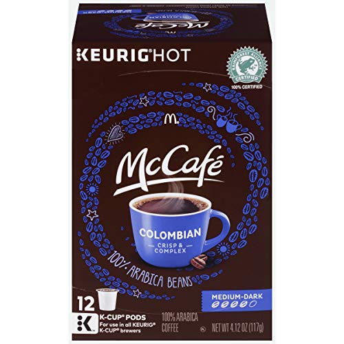 Book Cover McCafe Colombian Keurig K Cup Coffee Pods (12 Count, 4.12 oz Box)