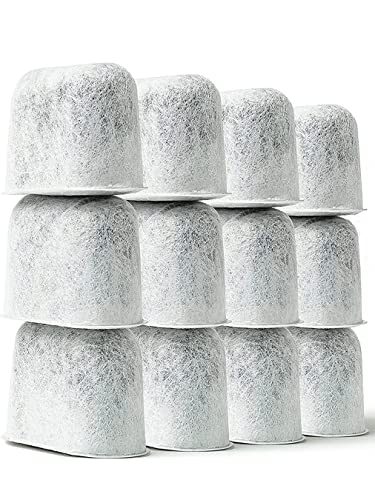 Book Cover K&J 12-Pack of Cuisinart Compatible Replacement Charcoal Water Filters for Coffee Makers - Fits all Cuisinart and Braun BrewSense Coffee Makers
