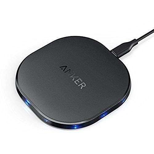 Book Cover Anker 10W Wireless Charger, Qi-Certified Wireless Charging Pad, PowerPort Wireless 10 Compatible iPhone XS MAX/XR/XS/X/8/8 Plus, 10W Fast-Charging Galaxy S10/S9/S9+/S8/S8+(No AC Adapter)