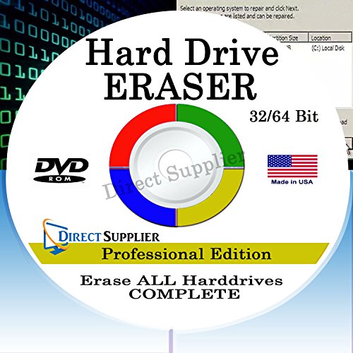 Book Cover PROFESSIONAL HARD DRIVE ERASER 32/64Bit Professional Edition - Wipe your Hard Drive Securely for for ALL operating systems