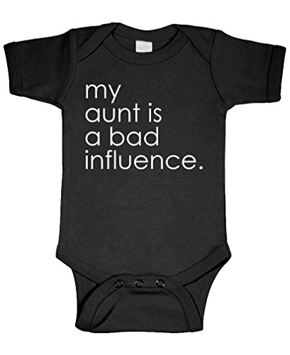 Book Cover Live Nice My Aunt is A Bad Influence - Baby Bodysuit