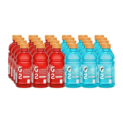 Book Cover Gatorade G2 Thirst Quencher, Lower Sugar, Fruit Punch and Glacier Freeze Variety, 12 Fl Oz (Pack of 24)