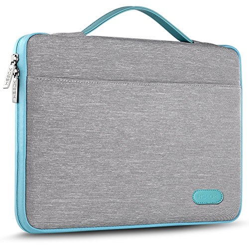 Book Cover Hseok 13-13.3 Inch Laptop Sleeve Case, Environmental-Friendly Spill-Resistant Briefcase for 13-Inch MacBook Air/Pro, iPad Pro 12.9-Inch, Surface Laptop/Book/Pro3/Pro4 and Most 14-Inch Laptop, Gray