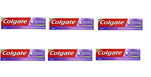 Book Cover Colgate Maximum Cavity Protection, Remineraliztion, with Sugar Acid Neutralizer (European Import) - 6 COUNT