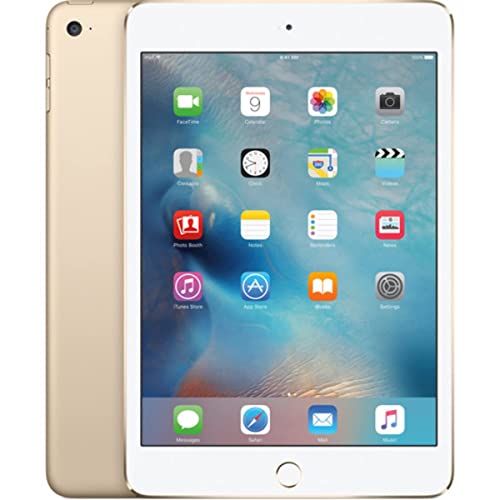 Book Cover Apple iPad Mini 4, 128GB, Gold - WiFi (Renewed)
