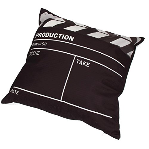 Book Cover Highpot Pillow Case, Square Couches Chair Sofa Waist Throw Cushion Cover (Movie Playing Board)