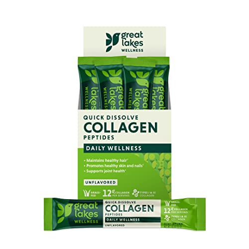 Book Cover Great Lakes Wellness, Collagen Hydrolysate, Single-Serve 20 ct