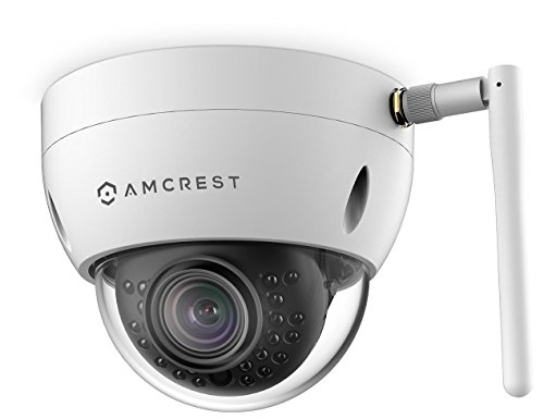 Book Cover Amcrest ProHD Fixed Outdoor 3-Megapixel (2304 x 1296P) Wi-Fi Vandal Dome IP Security Camera - IP3M-956W