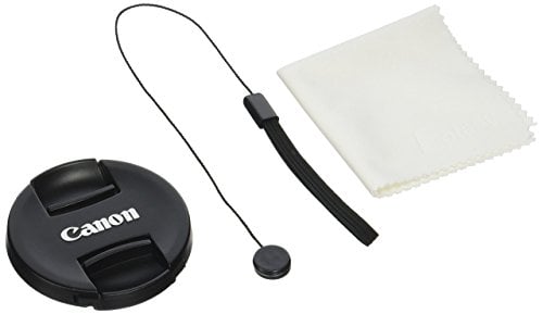 Book Cover 67mm Snap-On Lens Cap replaces E-67 II for Canon EOS Lenses, Black, with Lens Keeper