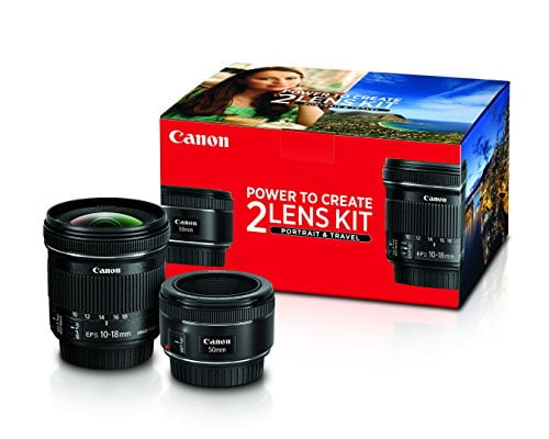 Book Cover Canon Portrait and Travel Two Lens Kit with 50mm f/1.8 and 10-18mm Lenses