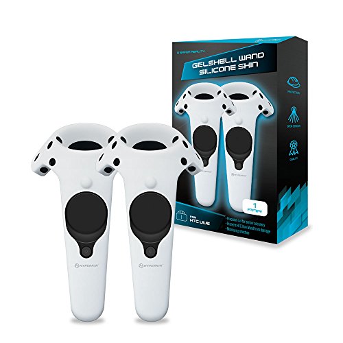 Book Cover Hyperkin GelShell Controller Silicone Skin for HTC Vive Pro/ HTC Vive (White) (2-Pack)