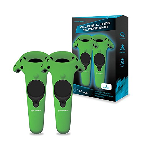 Book Cover Hyperkin GelShell Controller Silicone Skin for HTC Vive (Green) (2-Pack)