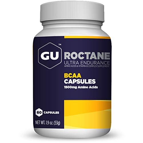 Book Cover GU Energy Roctane Ultra Endurance Branch Chain Amino Acid and Vitamin B Exercise Recovery Capsules, 60-Count Bottle