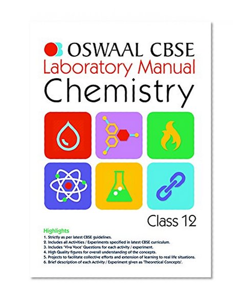 Book Cover Oswaal CBSE Laboratory Manual For Class 12 Chemistry