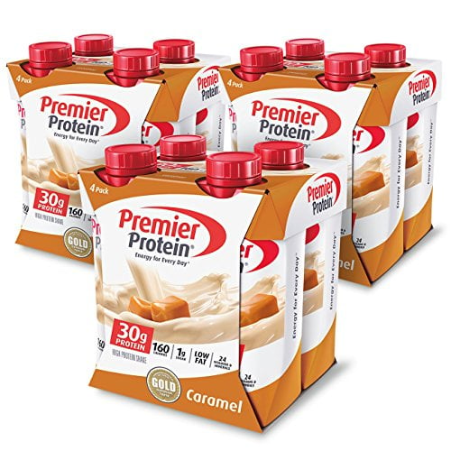 Book Cover Premier Protein 30g Protein Shake, Caramel, 12 Count