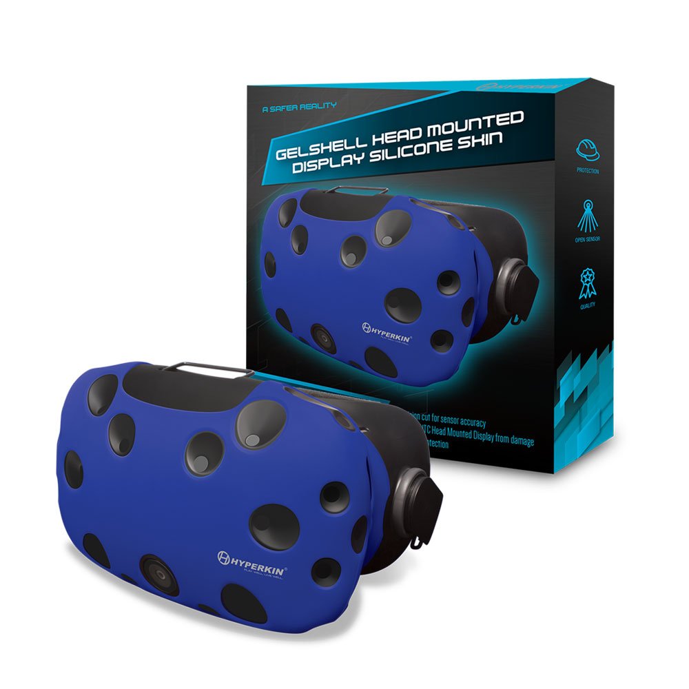 Book Cover Hyperkin GelShell Headset Silicone Skin for HTC Vive( Blue) Headset Skin