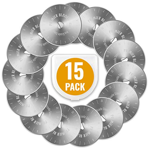Book Cover Premier Blades 45mm Rotary Cutter Blades â€“ 15 Pack