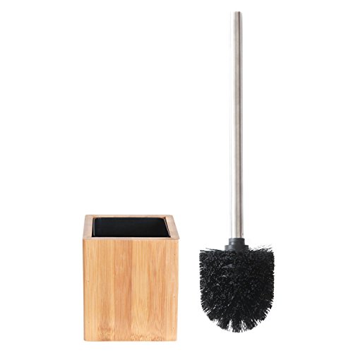 Book Cover Deluxe Bamboo Toilet Brush