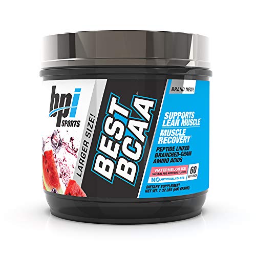 Book Cover BPI Sports Best BCAA Powder, Branched Chain Amino Acids, Watermelon Ice, 60 Servings, 1.32 Pound, 21.12 oz