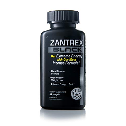 Book Cover Zantrex Black - Weight Loss Supplement Pills - Weight Loss Pills - Weightloss Pills - Dietary Supplements for Weight Loss - Lose Weight Supplement - Energy and Weight Loss Pills - 84 Count