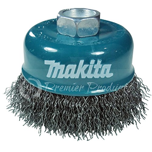 Book Cover Makita 1 Piece - 3 Inch Crimped Wire Cup Brush For Grinders - Light-Duty Conditioning For Metal - 3