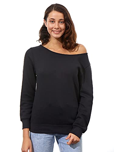 Book Cover Awkward Styles Off the Shoulder Tops for Women - Sexy Slouchy Casual Oversized Sweater Sweatshirt