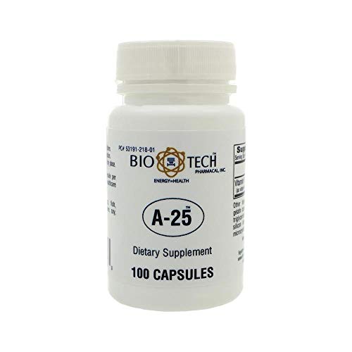 Book Cover Bio-Tech Pharmacal A-25 Vitamin A 25,000 IU - 100 Capsules