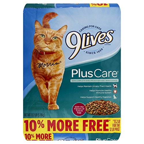 Book Cover 9Lives Plus Care Dry Cat Food, 13.3 Lb