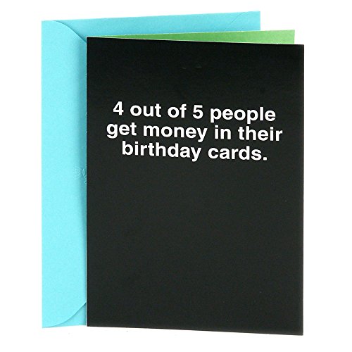 Book Cover Hallmark Shoebox Funny Birthday Card (4 Out of 5 People)