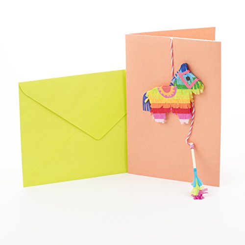 Book Cover Hallmark Signature Birthday Card (Mini Piñata)