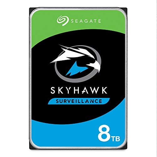 Book Cover Seagate SkyHawk 8TB Surveillance Internal Hard Drive HDD 3.5 Inch SATA 6Gb/s 256MB Cache for DVR NVR Security Camera System with Drive Health Management (ST8000VX0022)