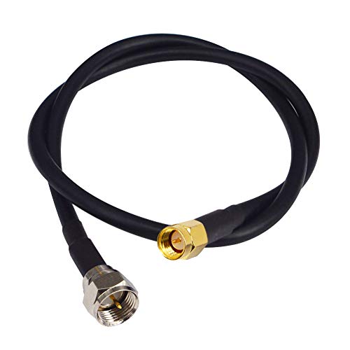 Book Cover onelinkmore SMA to F Antenna Lead Extender SMA F Cable SMA Male to F Type Male Cable 50 ohm Coax Connector Cable Extension 19 inch for WiFi Router, GPS Receiver, Antenna, Signal Booster Use