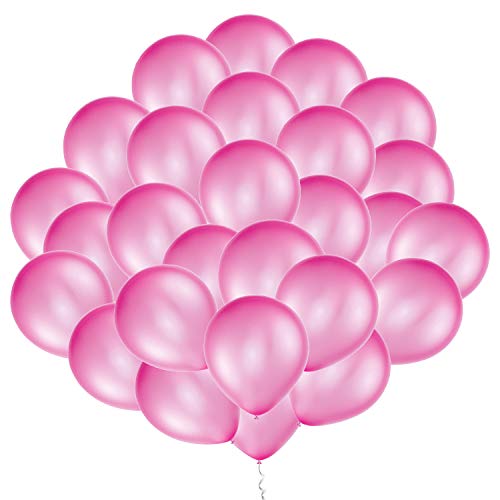Book Cover Eshanmu 100 pcs 12 inch Pink Pearl Latex Balloon for Boy Girl Party for Activity Campaign