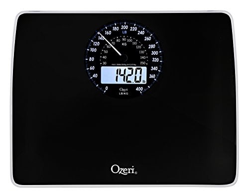Book Cover Ozeri Rev Digital Bathroom Scale with Electro-Mechanical Weight Dial