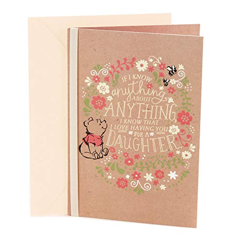 Book Cover Hallmark Birthday Greeting Card for Daughter (Winnie The Pooh)