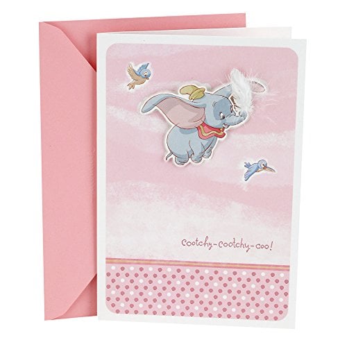 Book Cover Hallmark Baby Shower Greeting Card (Dumbo with Feather)