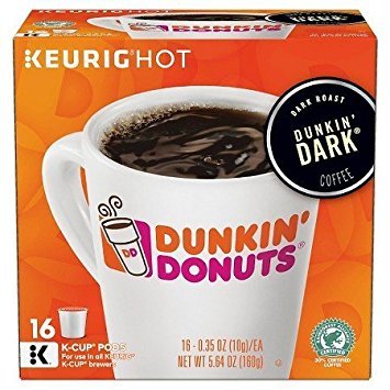 Book Cover Dunkin Donuts Dark Roast Coffee K-Cups For Keurig K Cup Brewers (32)