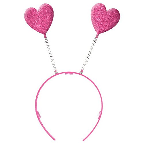 Book Cover Amscan Valentine Pink Plastic Heart Headbopper | Party Accessory