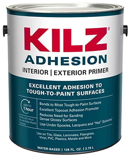 Book Cover KILZ Adhesion High-Bonding Interior Latex Primer/Sealer, White, 1 gallon