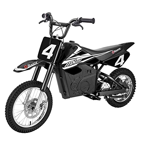 Book Cover RAZOR MX650 Dirt Rocket High-Torque Electric Motocross Dirt Bike with Speeds up to 17 MPH for Uphill and Off-Road Conditions, Black