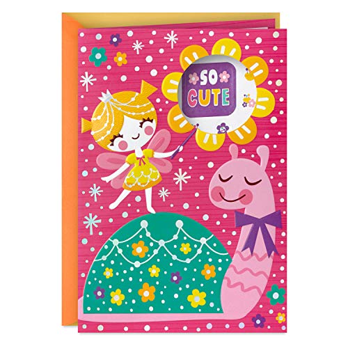 Book Cover Hallmark Birthday Card for Kids (Fairy and Snail with Stickers)