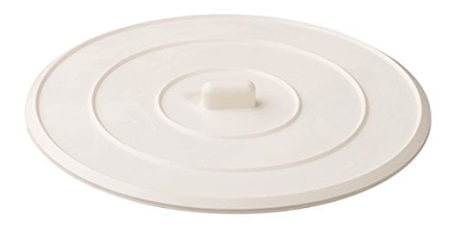 Book Cover Rubber Sink Stopper, Shower, Bathtub, Self-Sealing, Universal, For Kitchens, Bathrooms And Laundries, Flat Suction Drain Plug - White.