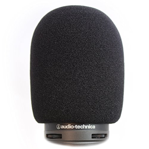 Book Cover AT2020 Pop Filter by Vocalbeat - Audio Technica AT2035 Condenser Mic Foam Windscreen from Quality Sponge Material - Mic AT2020 USB Pop Windscreen Filters Recording and Background Noises - Black Color
